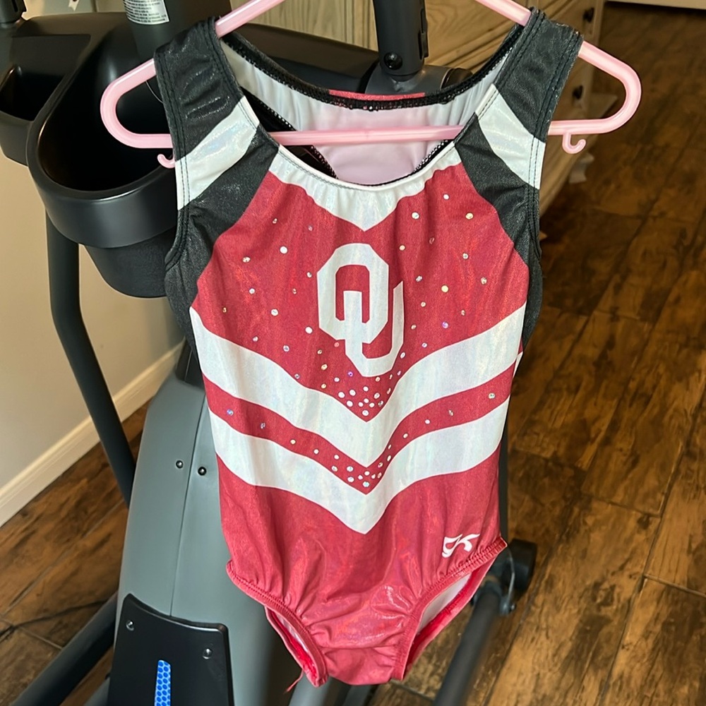 Gk Oklahoma Sooners child large leotard